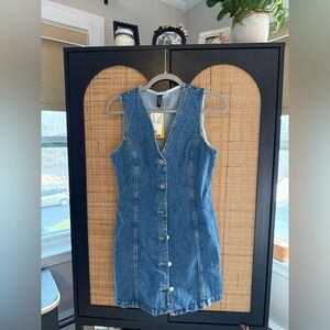 H&M Denim Sleeveless Mini Dress